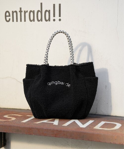 ikka（イッカ）の「【軽量】ボアロゴイリミニトート（トートバッグ・レディース・ブラック/ブラウン/オフホワイト/モカ・FREE）」の22枚目の写真