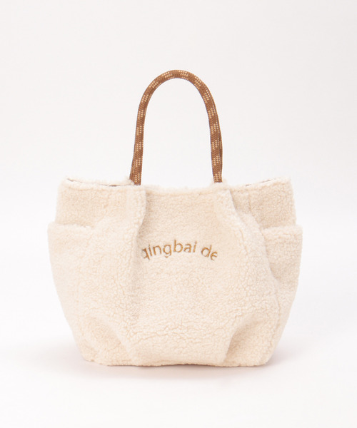 ikka（イッカ）の「【軽量】ボアロゴイリミニトート（トートバッグ・レディース・ブラック/ブラウン/オフホワイト/モカ・FREE）」の19枚目の写真