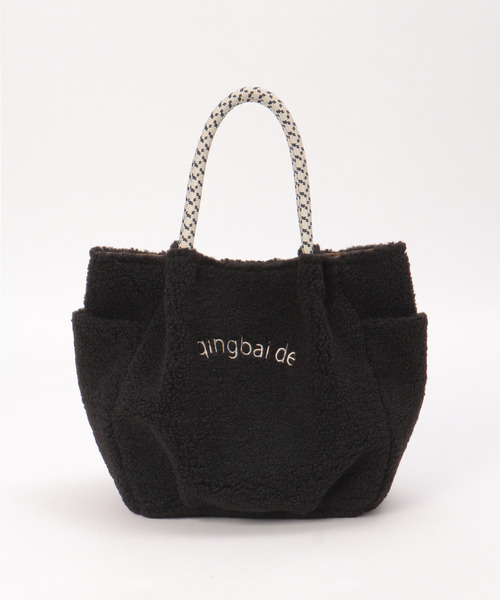 ikka（イッカ）の「【軽量】ボアロゴイリミニトート（トートバッグ・レディース・ブラック/ブラウン/オフホワイト/モカ・FREE）」の20枚目の写真