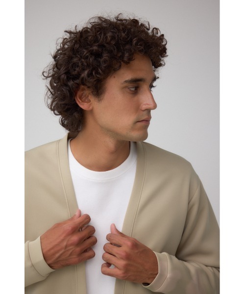 AZUL by moussy(アズールバイマウジー)の「ダブルニットカーディガン(カーディガン/ボレロ・メンズ・ダークネイビー/ブラック/ベージュ/グレー・SMALL/MEDIUM/LARGE)」の17枚目の写真