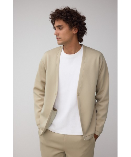 AZUL by moussy(アズールバイマウジー)の「ダブルニットカーディガン(カーディガン/ボレロ・メンズ・ダークネイビー/ブラック/ベージュ/グレー・SMALL/MEDIUM/LARGE)」の18枚目の写真