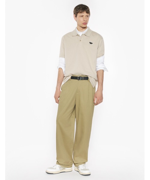 Maison Kitsune（メゾンキツネ）の「PROFILE FOX COMFORT POLO（ポロシャツ・メンズ・ベージュ・XL/L/M/S/XS）」の4枚目の写真