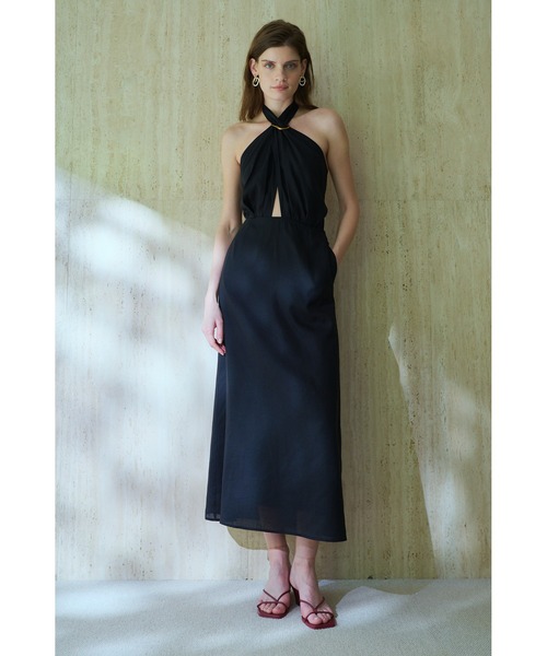 Agrigento Dress ホルターリングロングドレス（ワンピース）｜Estella