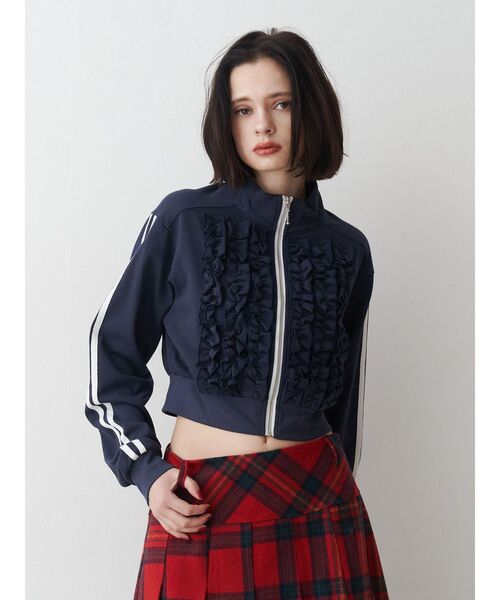 セール】【WEB限定】フリルトラックジャケット（ジャージ）｜jouetie