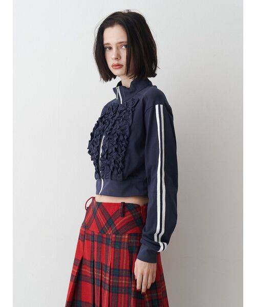 WEB限定】フリルトラックジャケット（ジャージ）｜jouetie