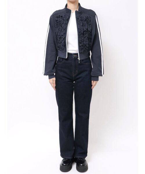 jouetie フリルトラックジャケット M ネイビー jouetie フリルトラックジャケット M ネイビー WEB限定】フリル