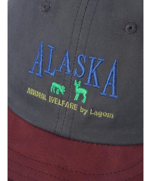 Samansa Mos2 Lagom（サマンサモスモスラーゴム）の「アニマル刺繍配色キャップ（ハット・キッズ・カーキ/グレー/ベージュ・中(M)/大(L)）」の6枚目の写真