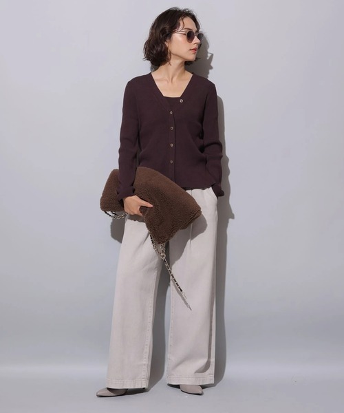 ロゴボタンVカーデアンサンブル新品！アルページュストーリー