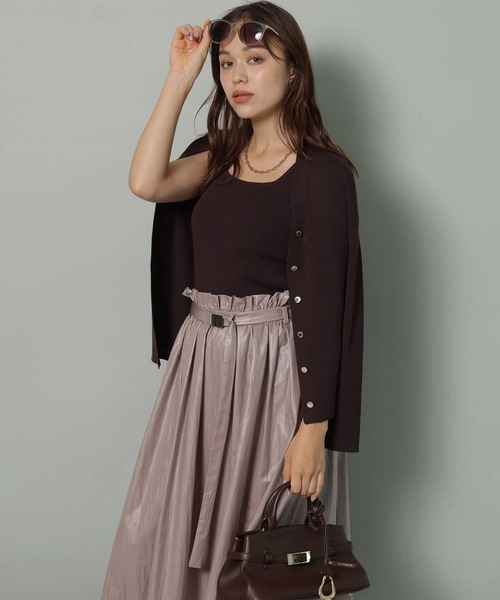 ロゴボタンVカーデアンサンブル新品！アルページュストーリー