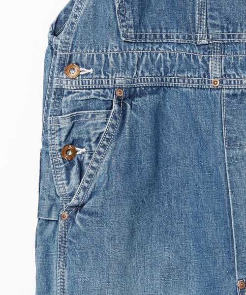 こども ビームス（コドモビームス）の「【別注】MARET / デニム オールインワン（140～150cm）（サロペット/オーバーオール・キッズ・インディゴブルー・L(140-150㎝)）」の4枚目の写真