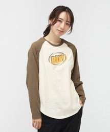 ROXY(���L�V�[)�̃��L�V�[ ROXY ROXY HEART WAVE RAGLAN TEE(T�V���c/�J�b�g�\�[)