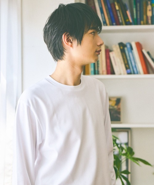 GLOBAL WORK（グローバルワーク）の「マイニチタキノウクルー/長袖/580761（Tシャツ/カットソー・メンズ・ライトグレー/ブラック/ホワイト・SMALL/MEDIUM/LARGE/X-LARGE）」の12枚目の写真