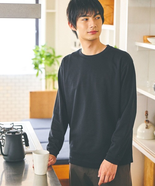 GLOBAL WORK（グローバルワーク）の「マイニチタキノウクルー/長袖/580761（Tシャツ/カットソー・メンズ・ライトグレー/ブラック/ホワイト・SMALL/MEDIUM/LARGE/X-LARGE）」の19枚目の写真