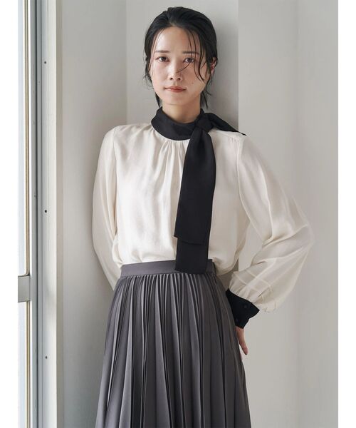 TONAL(トーナル)の「ハンドプリーツスカート(スカート・レディース・ピンク/チャコールグレー/アイボリー・SMALL/MEDIUM)」の9枚目の写真