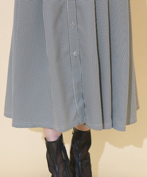 WILLSELECTION(ウィルセレクション)の「スクエアラッフルシャツワンピース(ワンピース・レディース・ブラック系その他/チャコールグレー/ピンク・FREE)」の19枚目の写真