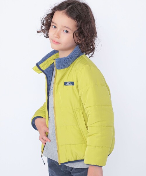 SHIPS KIDS:100～130cm/〈洗濯機可能〉ボア リバーシブル ジャケット