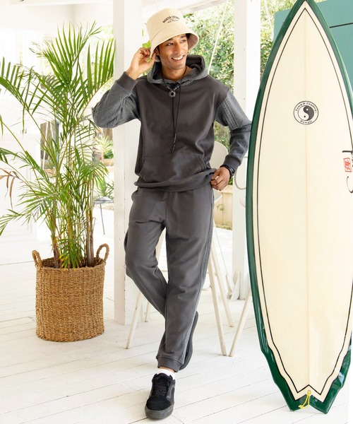 Kahiko（カヒコ）の「【Kahiko】SURF＆Palms ダミアンMEN'Sパンツ（スウェットパンツ・メンズ・グレー/チャコール/ホワイト・FREE）」の8枚目の写真
