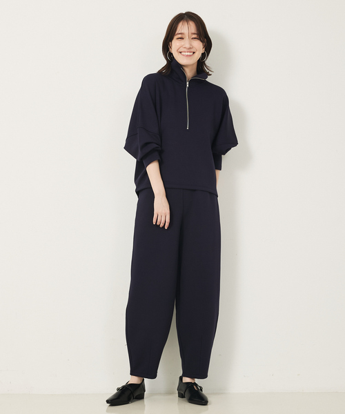 abahouse mavie（アバハウスマヴィ）の「ライトダンボールハーフジッププルオーバー（スウェット・レディース・オフホワイト/グレー/ブラック/ダークネイビー・フリー）」の16枚目の写真