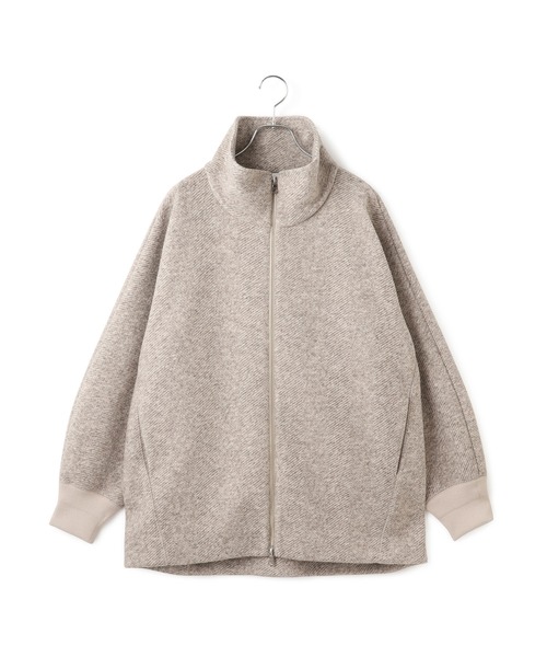 ヘリンボンツイードボンディングコーディガン（その他アウター）｜ADAM