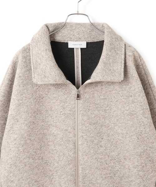 ヘリンボンツイードボンディングコーディガン（その他アウター）｜ADAM