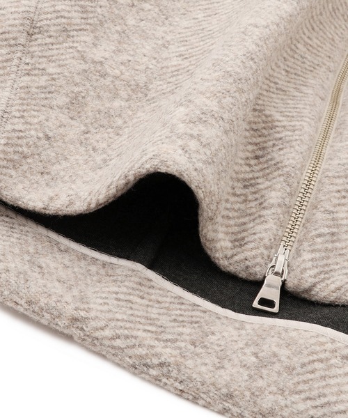 ヘリンボンツイードボンディングコーディガン（その他アウター）｜ADAM