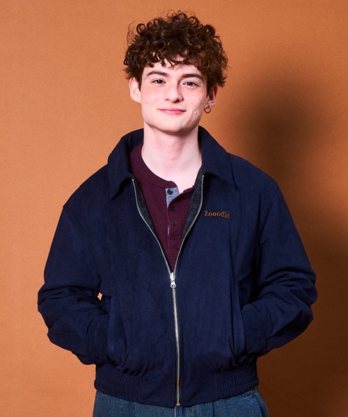 Zooodle（ズードル）の「Reversible Suede Blouson - リバーシブルスウェードブルゾン -（ブルゾン・メンズ・ネイビー/ブラウン・LARGE/MEDIUM）」の2枚目の写真