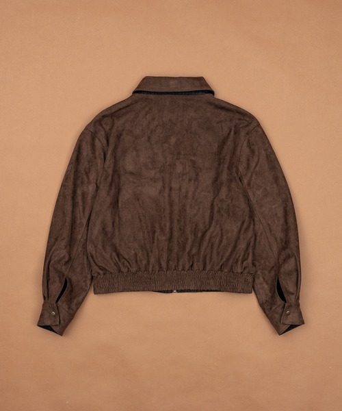 Zooodle（ズードル）の「Reversible Suede Blouson - リバーシブルスウェードブルゾン -（ブルゾン・メンズ・ネイビー/ブラウン・LARGE/MEDIUM）」の4枚目の写真