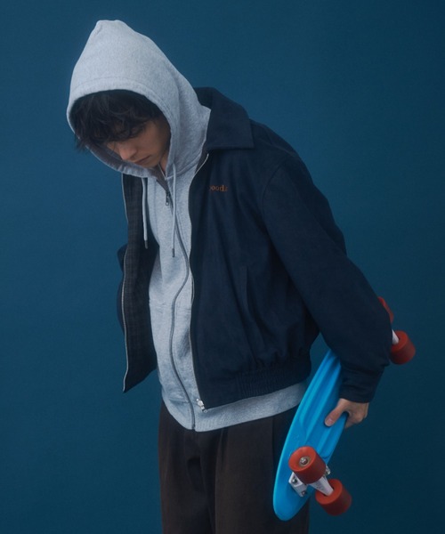 Zooodle（ズードル）の「Reversible Suede Blouson - リバーシブルスウェードブルゾン -（ブルゾン・メンズ・ネイビー/ブラウン・LARGE/MEDIUM）」の22枚目の写真