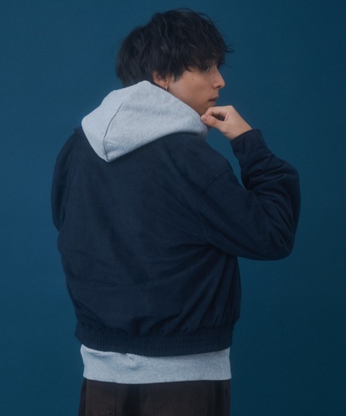 Zooodle（ズードル）の「Reversible Suede Blouson - リバーシブルスウェードブルゾン -（ブルゾン・メンズ・ネイビー/ブラウン・LARGE/MEDIUM）」の19枚目の写真