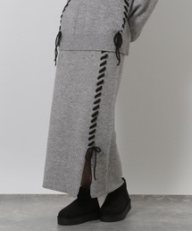 LAKOLE | ハンドステッチニットスカート / 587910(スカート)