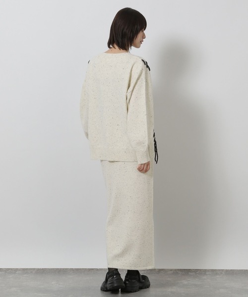 LAKOLE(ラコレ)の「ハンドステッチニットスカート / 587910(スカート・レディース・グレー/ブルー/アイボリー/モカ・FREE)」の16枚目の写真