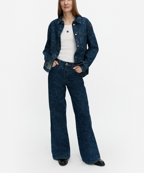 marimekko(マリメッコ)の「【日本・フィンランド限定】【ノベルティ付】《Maridenim》 Piirto Unikko / vaihe jeans shirt(シャツ/ブラウス・レディース・インディゴブルー・42/40/38/36/34)」の7枚目の写真