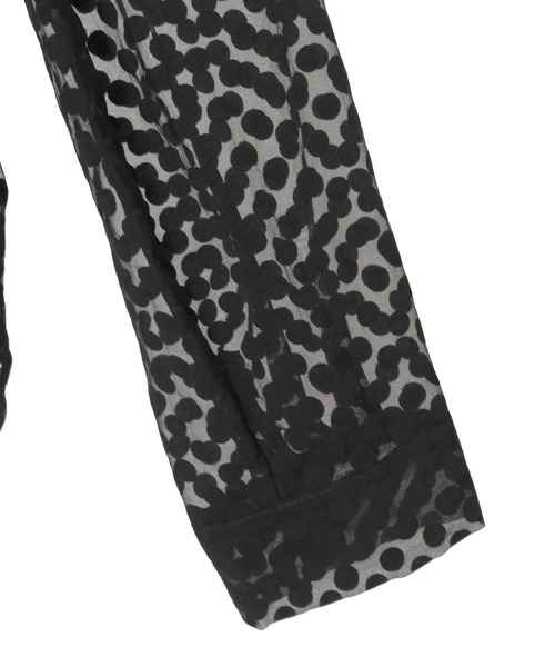 Liesse（リエス）の「オパールドットシアーシャツ（シャツ/ブラウス・レディース・ブラック・FREE）」の8枚目の写真