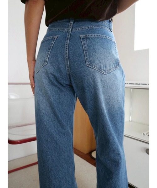 TRUNC（トランクエイティーエイト）の「Semi Flared DenimⅡ（デニムパンツ・レディース・ネイビー・SMALL/MEDIUM）」の13枚目の写真