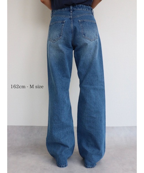 TRUNC（トランクエイティーエイト）の「Semi Flared DenimⅡ（デニムパンツ・レディース・ネイビー・SMALL/MEDIUM）」の8枚目の写真