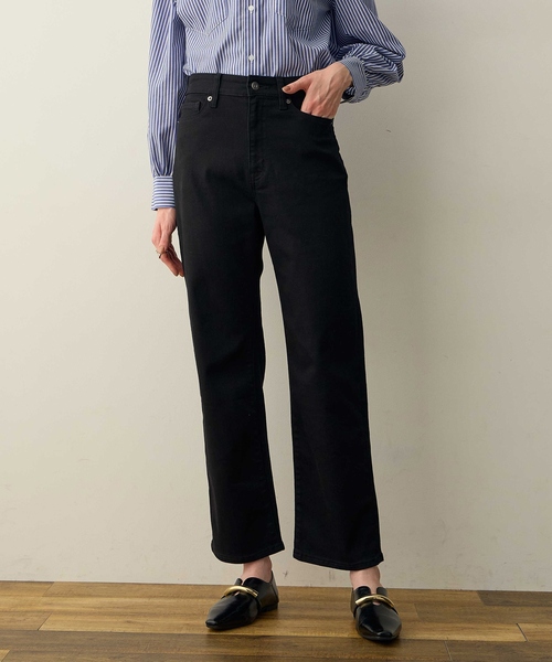 LE SOUK HOLIDAY（ルスークホリデー）の「ストレートストレッチデニムパンツ（デニムパンツ・レディース・ネイビー/ブラック・M/L）」の4枚目の写真