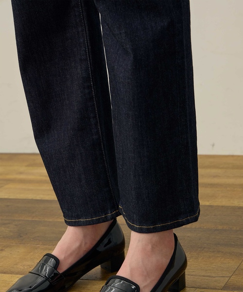 LE SOUK HOLIDAY（ルスークホリデー）の「ストレートストレッチデニムパンツ（デニムパンツ・レディース・ネイビー/ブラック・M/L）」の14枚目の写真
