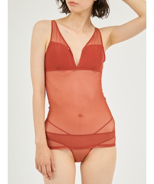 UNDERSON UNDERSON（アンダーソン アンダーソン）の「ヘルシーシアーカップインキャミソール（キャミソール・レディース・ブラウン/ブラック/ブルー・0/1）」の3枚目の写真