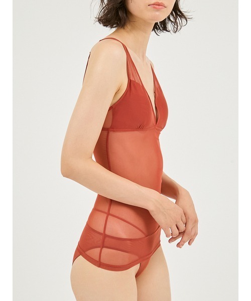 UNDERSON UNDERSON（アンダーソン アンダーソン）の「ヘルシーシアーカップインキャミソール（キャミソール・レディース・ブラウン/ブラック/ブルー・0/1）」の5枚目の写真