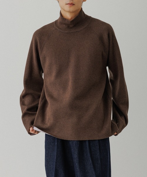 ADAM ET ROPE'（アダムエロペ）の「《リバーシブル》カシミヤブレンド オフタートルニット（ニット/セーター・メンズ・ネイビー/ライトグレー/ダークブラウン/ブラック/ブルー系その他5・M/L）」の3枚目の写真