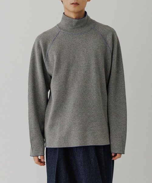 ADAM ET ROPE'（アダムエロペ）の「《リバーシブル》カシミヤブレンド オフタートルニット（ニット/セーター・メンズ・ネイビー/ライトグレー/ダークブラウン/ブラック/ブルー系その他5・M/L）」の19枚目の写真