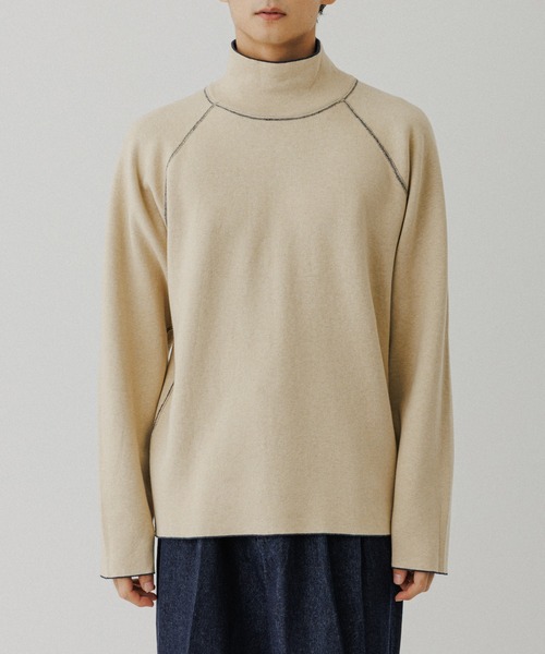 ADAM ET ROPE'（アダムエロペ）の「《リバーシブル》カシミヤブレンド オフタートルニット（ニット/セーター・メンズ・ネイビー/ライトグレー/ダークブラウン/ブラック/ブルー系その他5・M/L）」の8枚目の写真