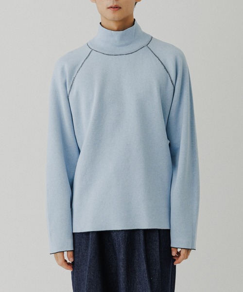 ADAM ET ROPE'（アダムエロペ）の「《リバーシブル》カシミヤブレンド オフタートルニット（ニット/セーター・メンズ・ネイビー/ライトグレー/ダークブラウン/ブラック/ブルー系その他5・M/L）」の18枚目の写真