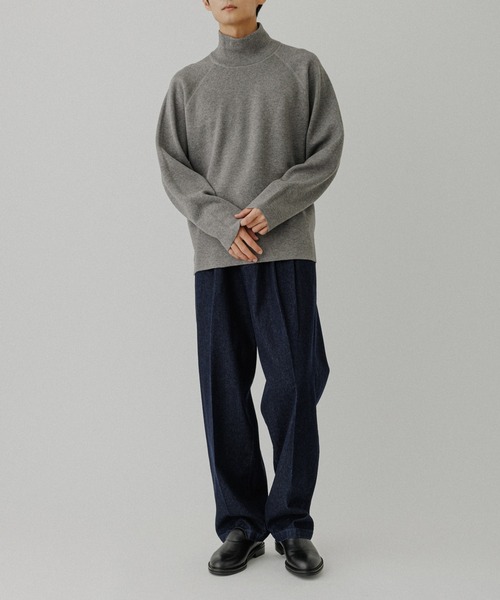 ADAM ET ROPE'（アダムエロペ）の「《リバーシブル》カシミヤブレンド オフタートルニット（ニット/セーター・メンズ・ネイビー/ライトグレー/ダークブラウン/ブラック/ブルー系その他5・M/L）」の22枚目の写真