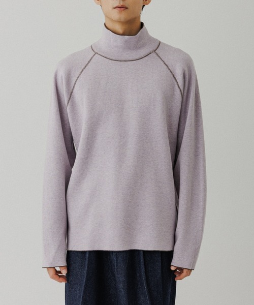 ADAM ET ROPE'（アダムエロペ）の「《リバーシブル》カシミヤブレンド オフタートルニット（ニット/セーター・メンズ・ネイビー/ライトグレー/ダークブラウン/ブラック/ブルー系その他5・M/L）」の6枚目の写真