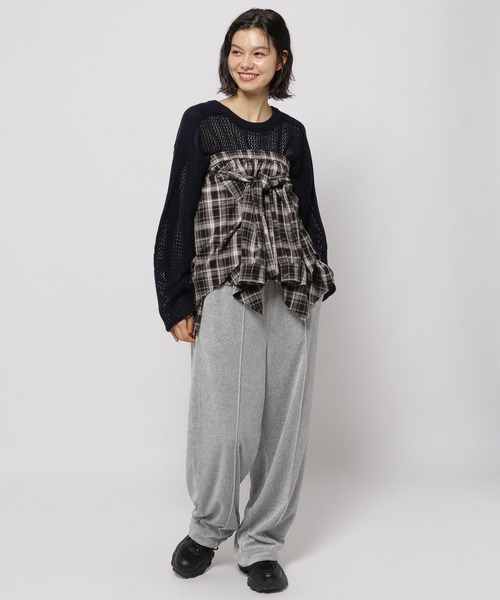 セール】2WAYチェックビスチェスカート（スカート）｜niko and