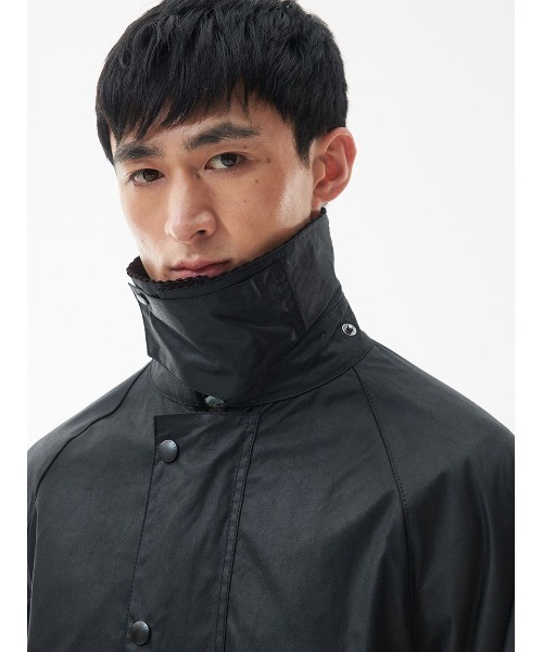 Barbour(バブアー)の「【BURGHLEY / バーレー】ワックス コットン ロング コート ( オーバーサイズ フィット )(チェスターコート・メンズ・グリーン・34/36/38/40)」の5枚目の写真