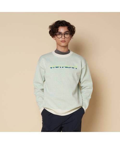 【VIVA HEART/GOLF】ステンドグラス柄 軽量ニット