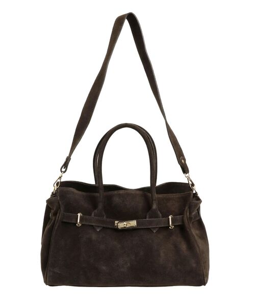 MERCURYDUO（マーキュリーデュオ）の「【MILLELA FIRENZE】スエードハンドバッグ（ハンドバッグ・レディース・ダークブラウン・FREE）」の21枚目の写真