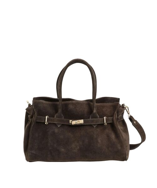 MERCURYDUO（マーキュリーデュオ）の「【MILLELA FIRENZE】スエードハンドバッグ（ハンドバッグ・レディース・ダークブラウン・FREE）」の22枚目の写真